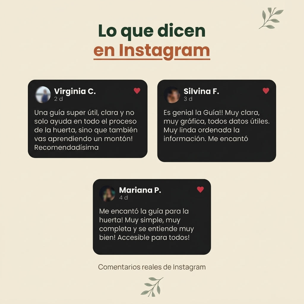 Huerta Orgánica en Espacios Pequeños + 15 días de Asesoramiento por WhatsApp